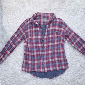 Red white and blue flannel